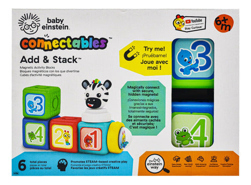 Cubos Magnéticos Connectables Add And Stack Baby Einstein