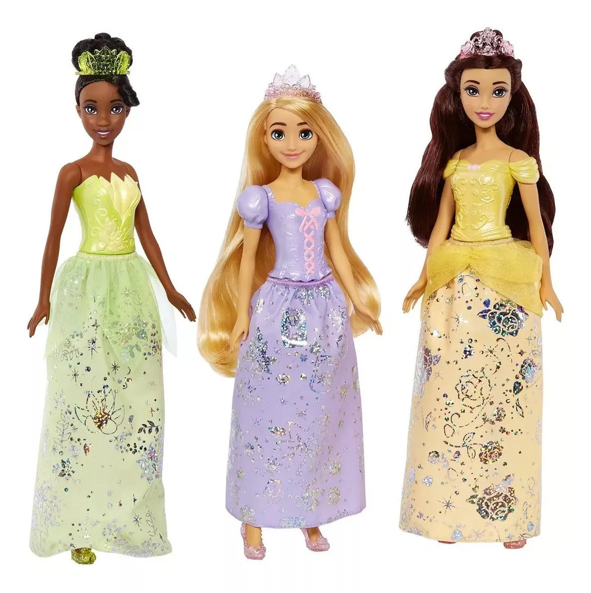 Set 7 Muñecas Princesas Disney Mattel Colección Vestidos