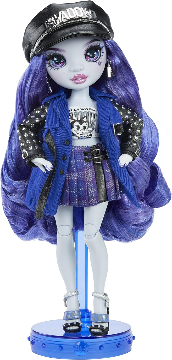 Rainbow High Shadow Vision Neon Shadow - UMA Van HOOSE - Muñeca de Moda Azul neón
